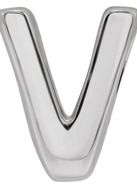 14K Yellow Gold Block Initial A Slide Pendant