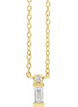 Platinum .05 CTW Natural Diamond Bar 18