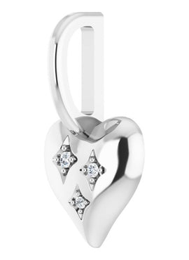 14K Yellow Gold .01 CTW Natural Diamond Heart Charm/Pendant