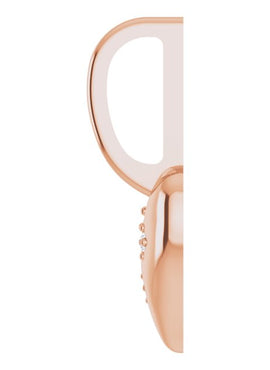 14K Yellow Gold .01 CTW Natural Diamond Heart Charm/Pendant