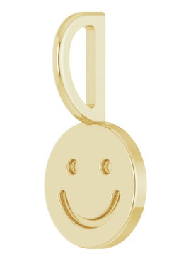 Platinum Smiley Face Charm/Pendant