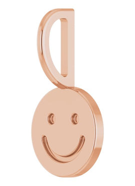 Platinum Smiley Face Charm/Pendant