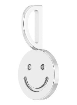 Platinum Smiley Face Charm/Pendant