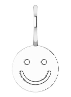 Platinum Smiley Face Charm/Pendant