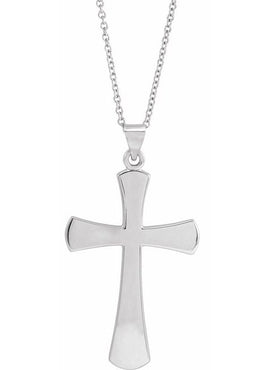 14K Rose Gold Cross Pendant
