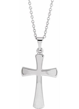 14K Rose Gold Cross Pendant