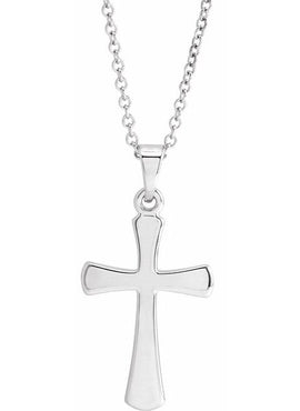 14K Rose Gold Cross Pendant