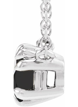 14K Rose Gold Natural Green Sapphire Solitaire 18