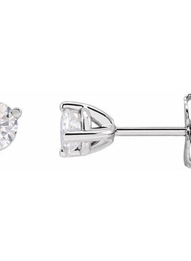 14K Rose Gold 5 mm Round Stuller Lab-Grown Moissanite™ Earrings