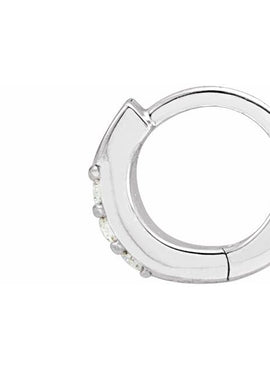 14K Rose Gold 1/8 CTW Natural Diamond Hinged 12.5 mm Hoop Earrings
