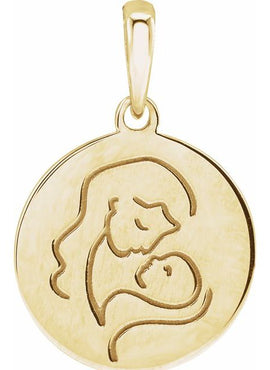 14K Yellow Gold Hold You Forever® Pendant