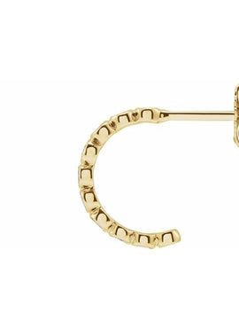 14K White Gold 1/4 CTW Natural Diamond 11.1 mm Hoop Earrings