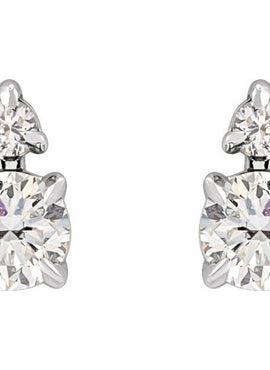 14K Yellow Gold 1/3 CTW Lab-Grown Diamond Earrings