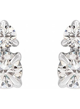 14K Yellow Gold 1/3 CTW Lab-Grown Diamond Earrings