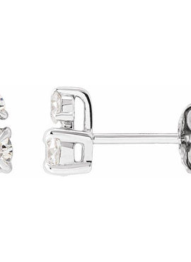 14K Yellow Gold 1/3 CTW Lab-Grown Diamond Earrings