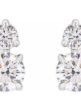 14K Yellow Gold 1/3 CTW Lab-Grown Diamond Earrings