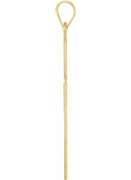 14K Yellow Gold Engravable Cross Pendant