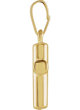 14K Yellow Gold 19x15 mm Cross Pendant