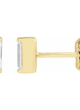 14K Yellow Gold 3/8 CTW Lab-Grown Diamond Earrings