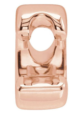 14K Yellow Gold Block Initial A Slide Pendant