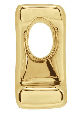 14K Yellow Gold Block Initial A Slide Pendant