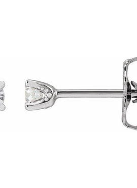 Sterling Silver 1/3 CTW Natural Diamond Stud Earrings