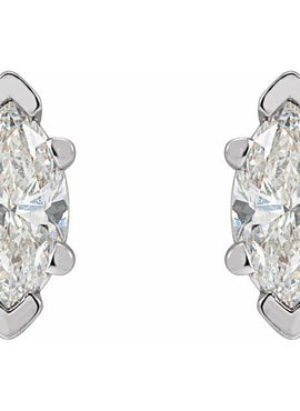 Platinum 1/2 CTW Natural Diamond Earrings