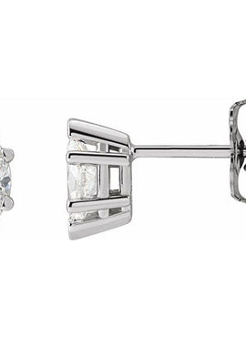 Platinum 1/2 CTW Natural Diamond Earrings