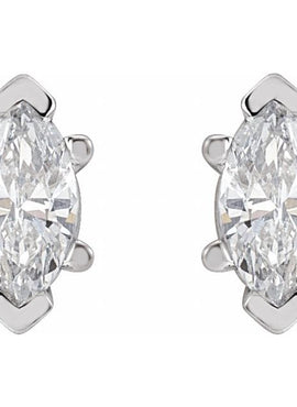 Platinum 1/2 CTW Natural Diamond Earrings