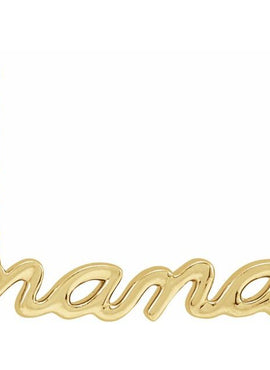 14K Yellow Gold 19.57x4.61 mm Nana 18