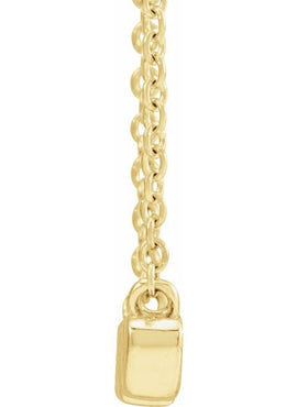 14K Yellow Gold 19.57x4.61 mm Nana 18