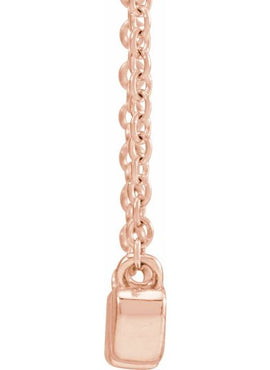 14K Yellow Gold 19.57x4.61 mm Nana 18