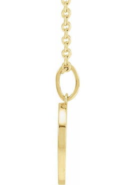 14K White Gold Sun Pendant