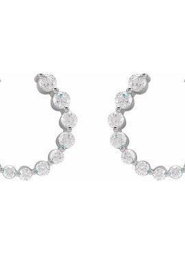 14K Yellow Gold 7/8 CTW Lab-Grown Diamond Front-Back Earrings