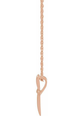 14K White Gold 14.65x11.2 mm Cross Pendant
