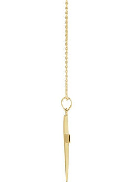 14K Rose Gold Cross Pendant