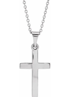 14K Rose Gold Cross Pendant