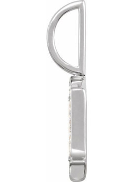 14K Yellow Gold .05 CTW Natural Diamond Gothic Initial A Charm/Pendant