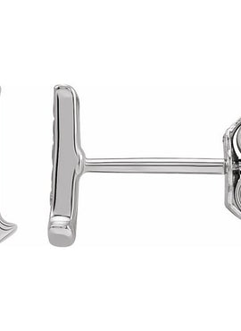 14K Yellow Gold .03 CTW Natural Diamond Gothic Initial A Earring