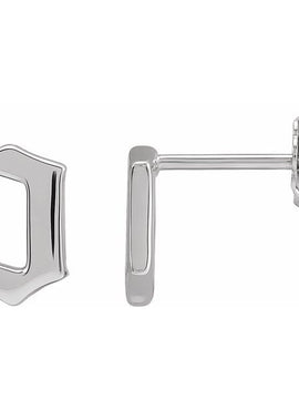 14K Yellow Gold .03 CTW Natural Diamond Gothic Initial A Earring