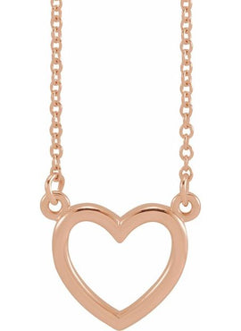 Sterling Silver Heart 16