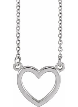 Sterling Silver Heart 16