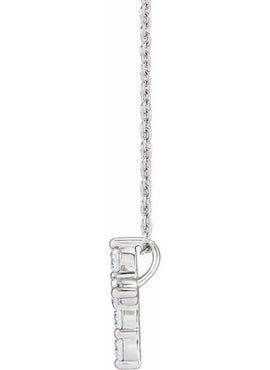 14K Yellow Gold 1/4 CTW Lab-Grown Diamond Cross 18