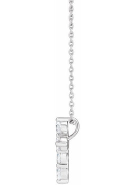 14K Yellow Gold 1/4 CTW Lab-Grown Diamond Cross 18