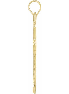 14K Yellow Gold Cross Pendant