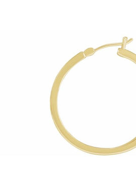 14K Yellow Gold 1/2 CTW Natural Diamond Hoop Earrings