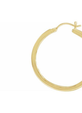 14K Yellow Gold 1/2 CTW Natural Diamond Hoop Earrings