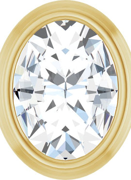 Platinum 1/10 CT Rose-Cut Natural Diamond Slide Pendant
