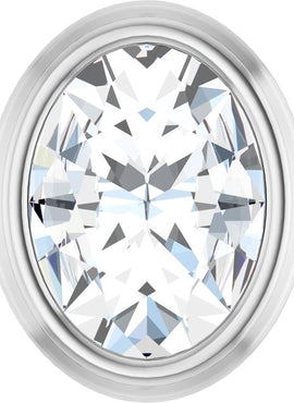 Platinum 1/10 CT Rose-Cut Natural Diamond Slide Pendant
