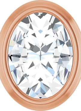Platinum 1/10 CT Rose-Cut Natural Diamond Slide Pendant